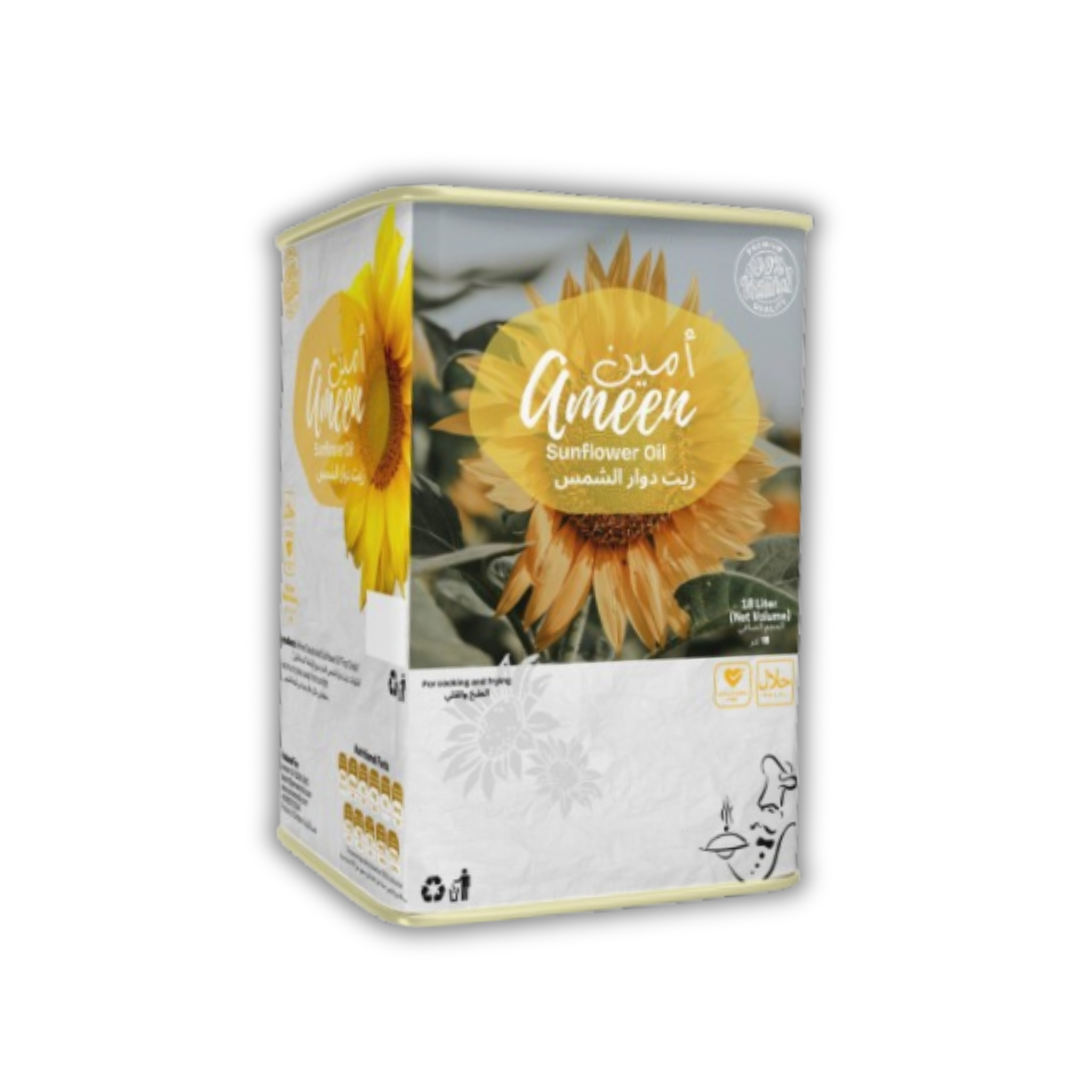 Refined Sunflower Oil in Tin Can 18L